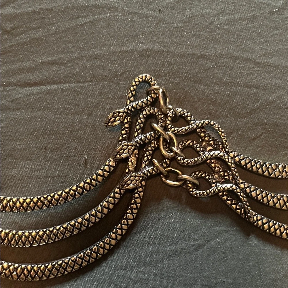 Vintage Snake Gold Chain Belt - Picture 4 of 8